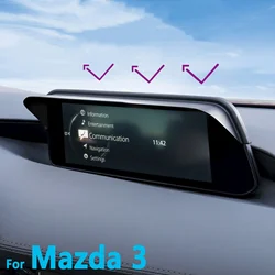 For Mazda 3 BP 2019 2020 2021 2022 2023 Car GPS Screen Sunshade Protection Cover Eliminate Reflections Car Display Screen Visor