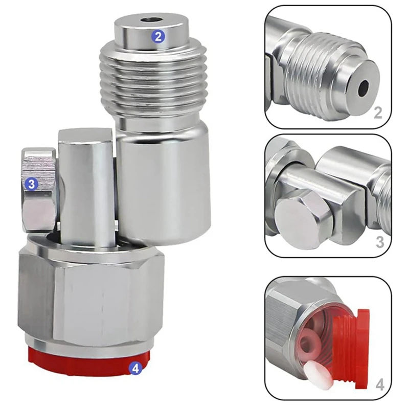 TOP 3Pcs 235486 7/8 Inch Thread Airless Paint Sprayer Swivel Joint For 180Degree Rotation Airless Paint Sprayer Swivel Joint