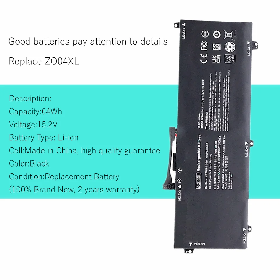 ZO04XL Laptop battery For HP HSN-C02C Zbook Studio G3 Series