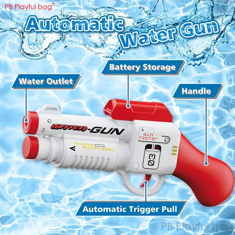 1014 Pistola de agua eléctrica para niños, pistola de agua para piscina, juego de entretenimiento, juguete AC129