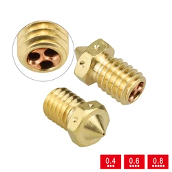 3D Printer Nozzle for 1.75mm Filament E3DV6 Clone-CHT Tip Nozzles Brass Copper Print Head 0.4mm 0.6mm 0.8mm High Flow