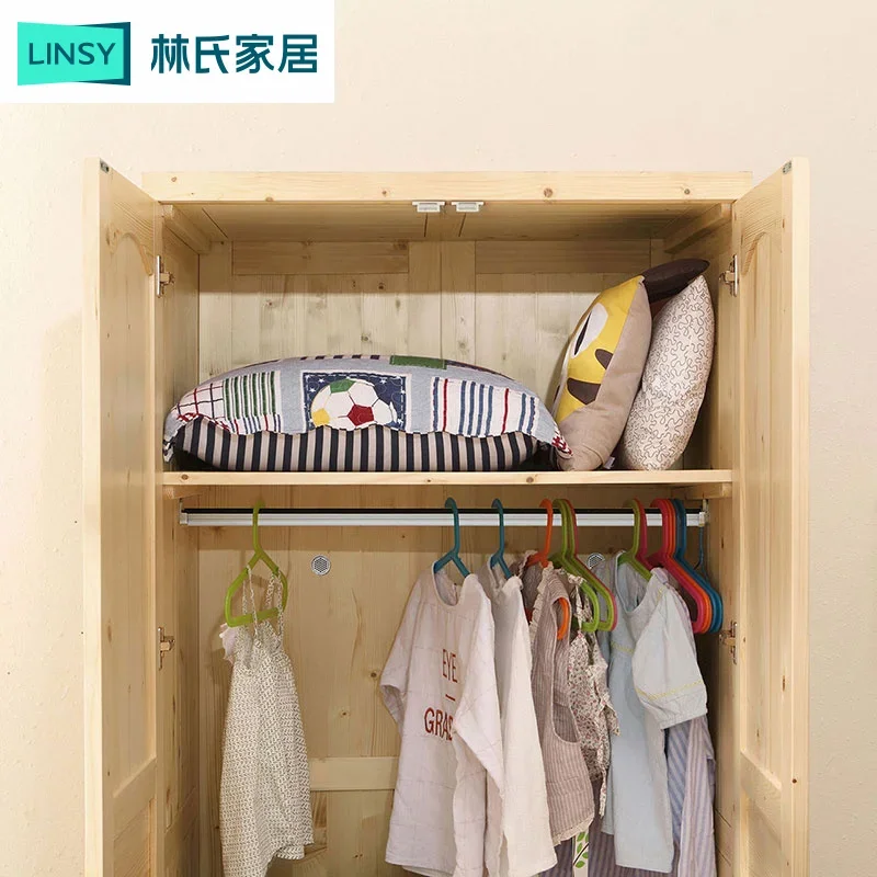 Modern Minimalist Children's Wardrobe Bedroom and Household Small Apartment Three Doors Wardrobe and Cabinet