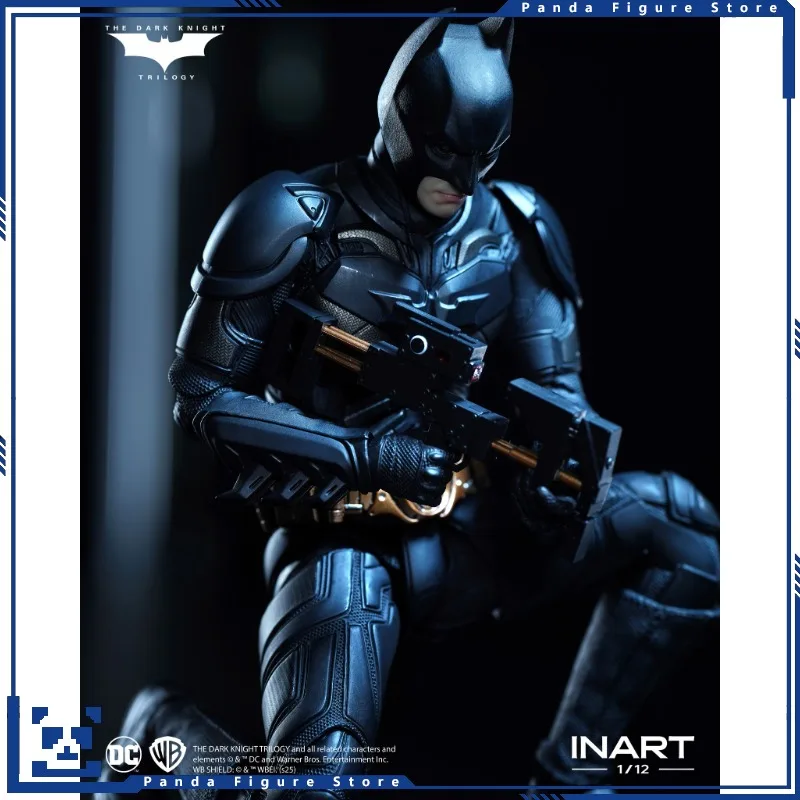 재고 있음 100% 오리지널 INART 1/12 SHF 배트맨 다크 나이트 트릴로지 베일 디럭스 버전 애니메이션 액션 피규어 모델 장난감