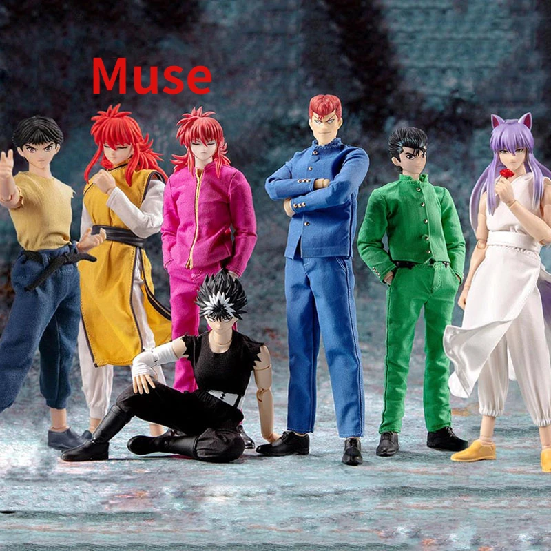 

IN STOCK Dasin/Great Toys YuYu Hakusho Urameshi Yuusuke Yoko Kurama Jaganshi Hiei Kuwabara Kazuma SHF 1/12 PVC Action Figure