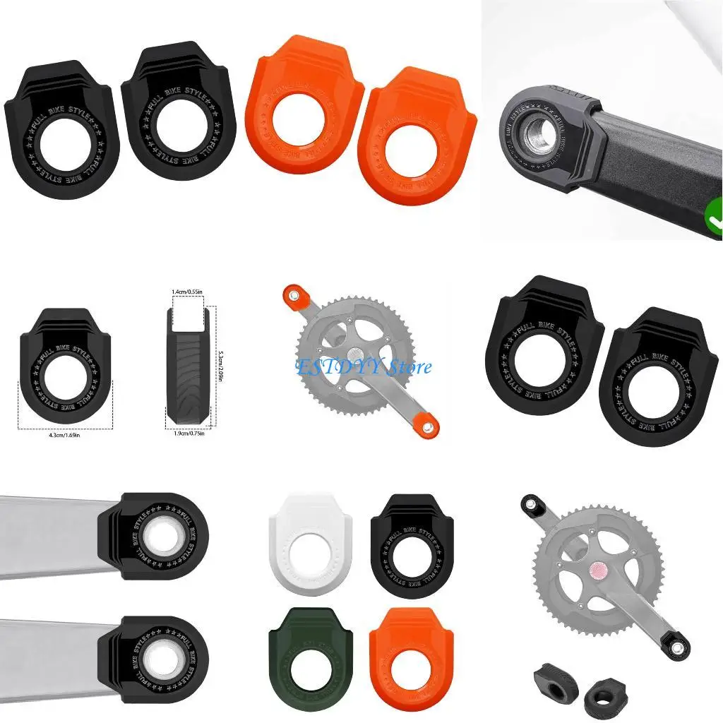 

G6DE 1Pair Bicycles Crank Boot Arm Sleeve Cover Universal Bike Crank Cover Enduring