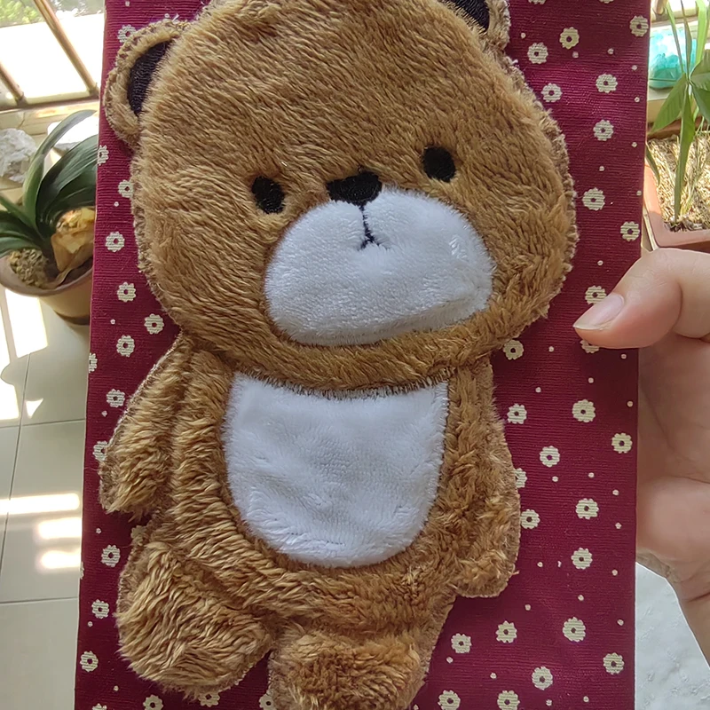 Cute Bear A5 Size Book Cover With Transparent Cover Gift