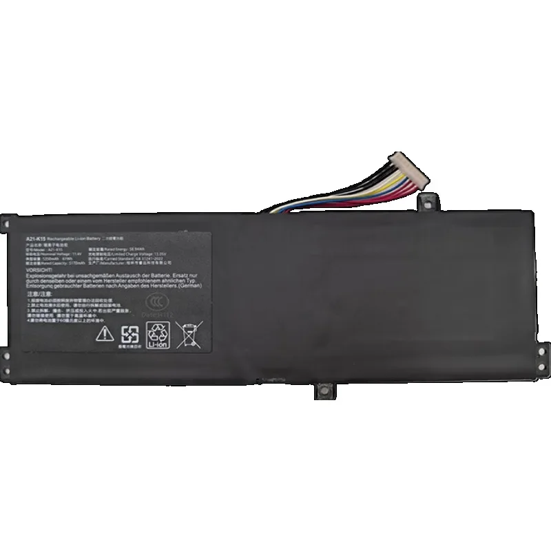 For A21-K15 11.4V High-quality Laptop Battery for Getac Machenike F117-V65 F117-V VA VB VD VC VR26 VG65T G15G Akoya K15 PC6OK