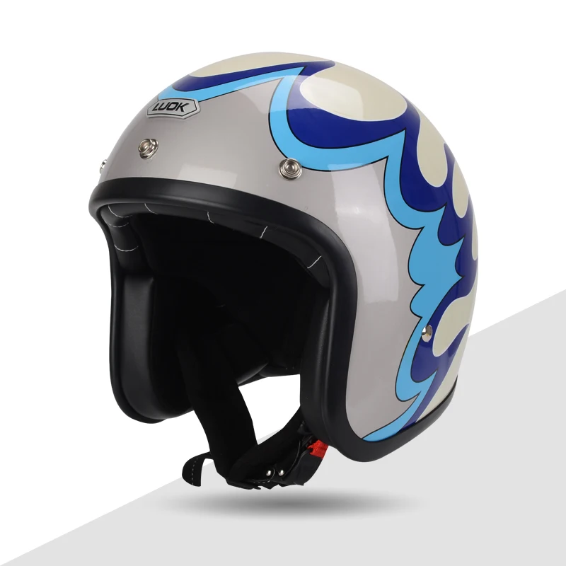 KEAZ-casco de motocicleta de cara abierta ttco, estilo japonés, Retro, Vintage y clásico, Vespa, 3/4