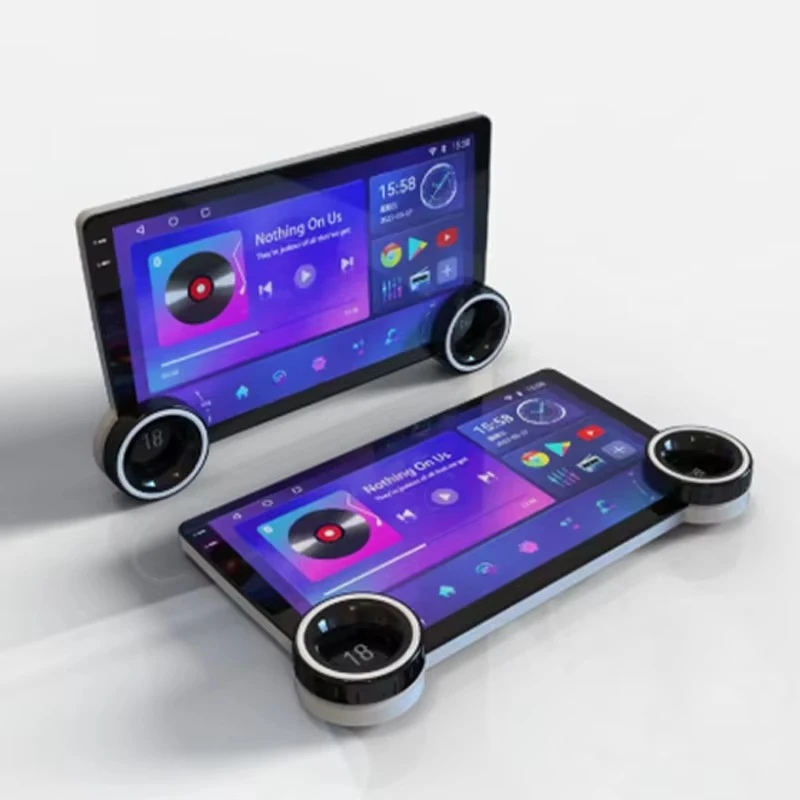Smart 10-inch Android 12 Car Player 2-Din Dual Knobs 4G LTE DSP GPS Navigation Car Multimedia Host