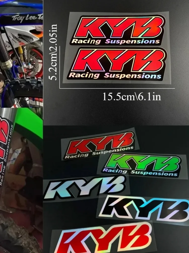 AliExpress NONE Motorcycle car KYB shock absorber reflective stickers for bicycle, motorcycle, modified vehicle, personalized decoration sticker