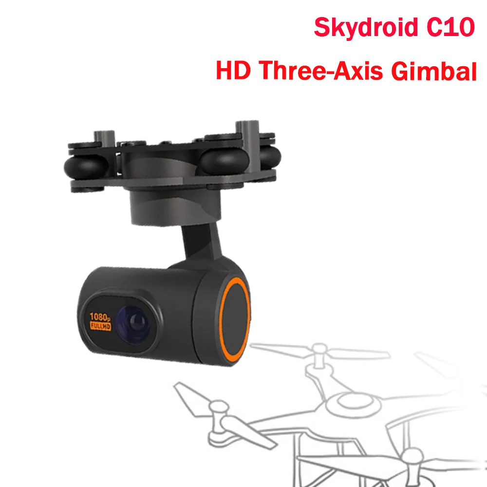 SkyDroid C10 1080P Three-Axis HD Stabilization Gimbal  Compatible With H16 Remote Control For Remote control toys Model Parts