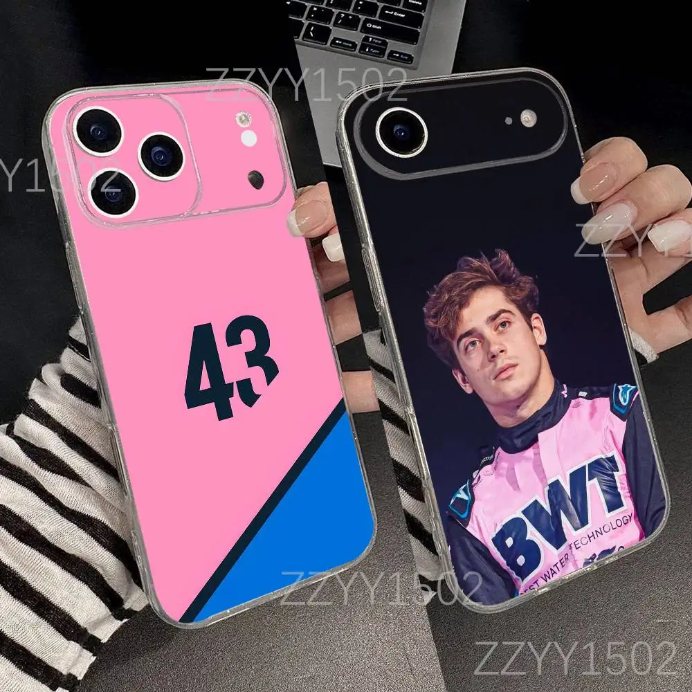 حافظة هاتف F1 Argentina F-FrancoS 43 لهواتف iPhone 17,16,15,14,13,12,11 Pro,Max,Plus,X,XS,XR,SE4,E Mini شفافة ناعمة #1