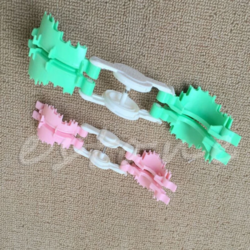 2X Size L+S Heart Pom Pom Maker Baby Fluff Ball Knitting Craft Tool