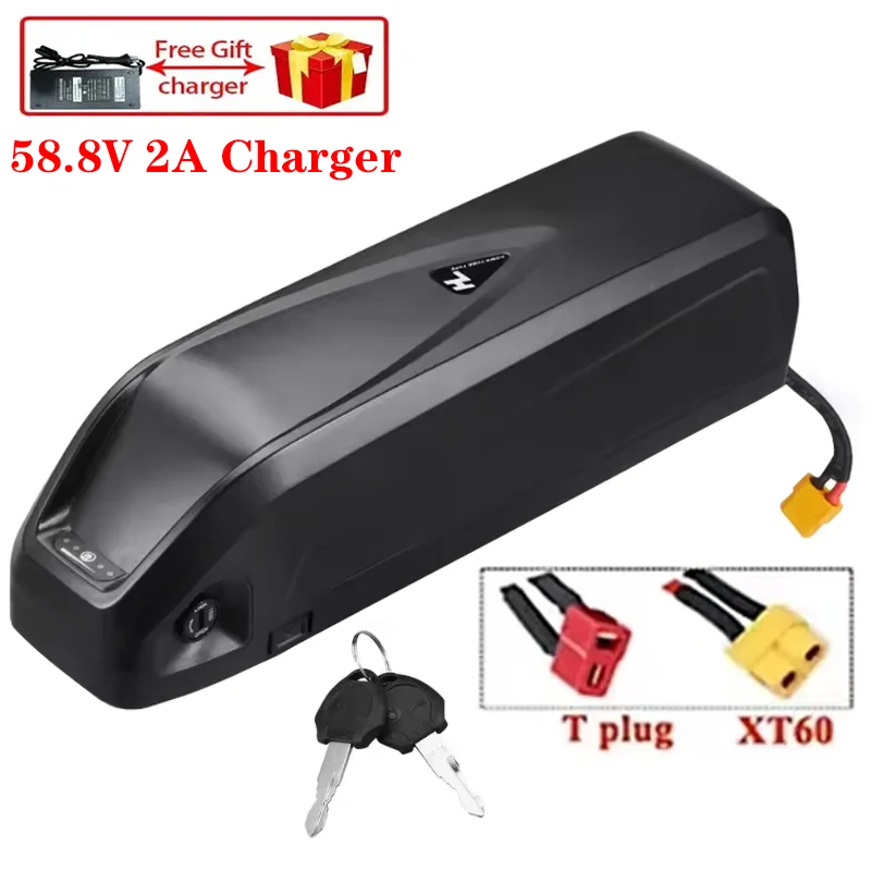 

52V Hailong Electric Scooter Battery 36V 48V 15Ah-17AH-20Ah for 250W~1500W Motorcycle/bicycle Waterproof Lithium Battery+Charger