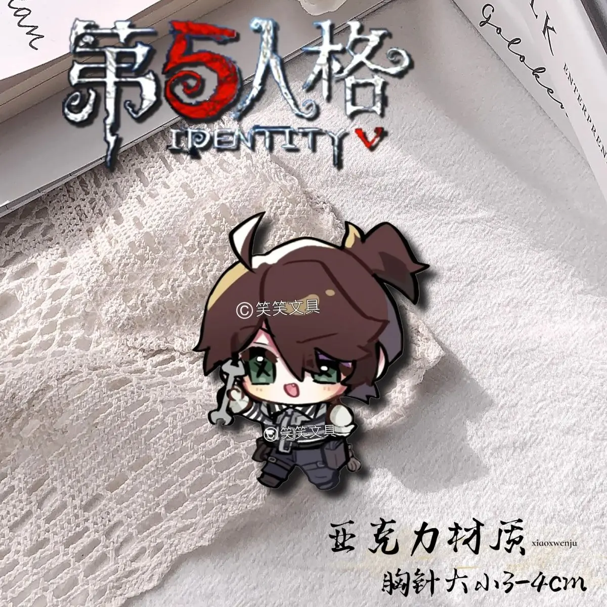 6 Stück Joseph Des aulniers Abzeichen Stifte Anime Identität antike Brosche Cosplay Acryl Schult asche Anhänger Kleidung Zubehör Geschenk