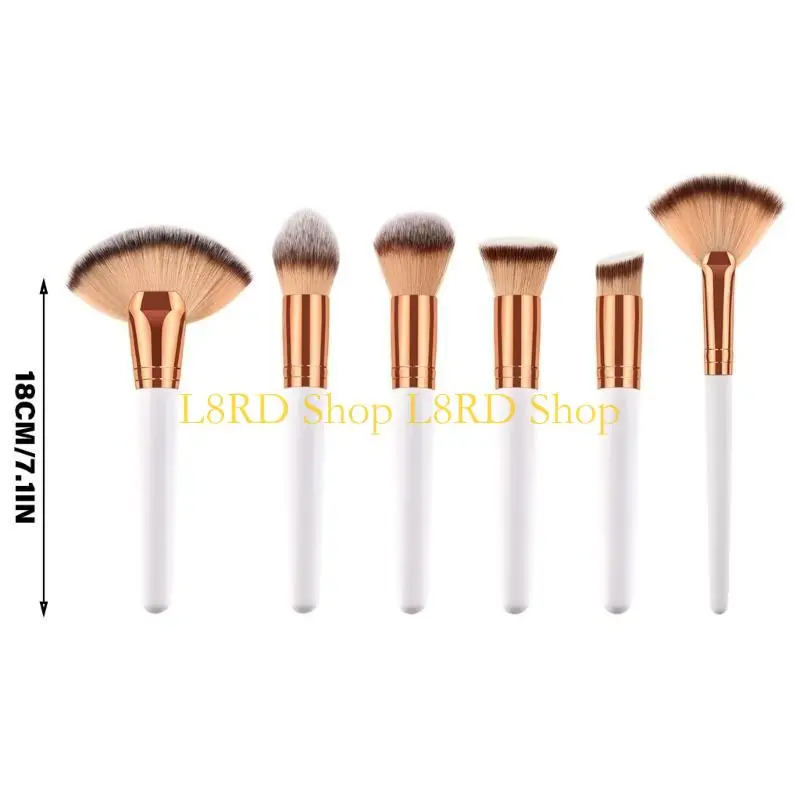 L8RD Comfortable Fan Beauty Brush For Face Makeup Soft Full Coverage Concealer Brush