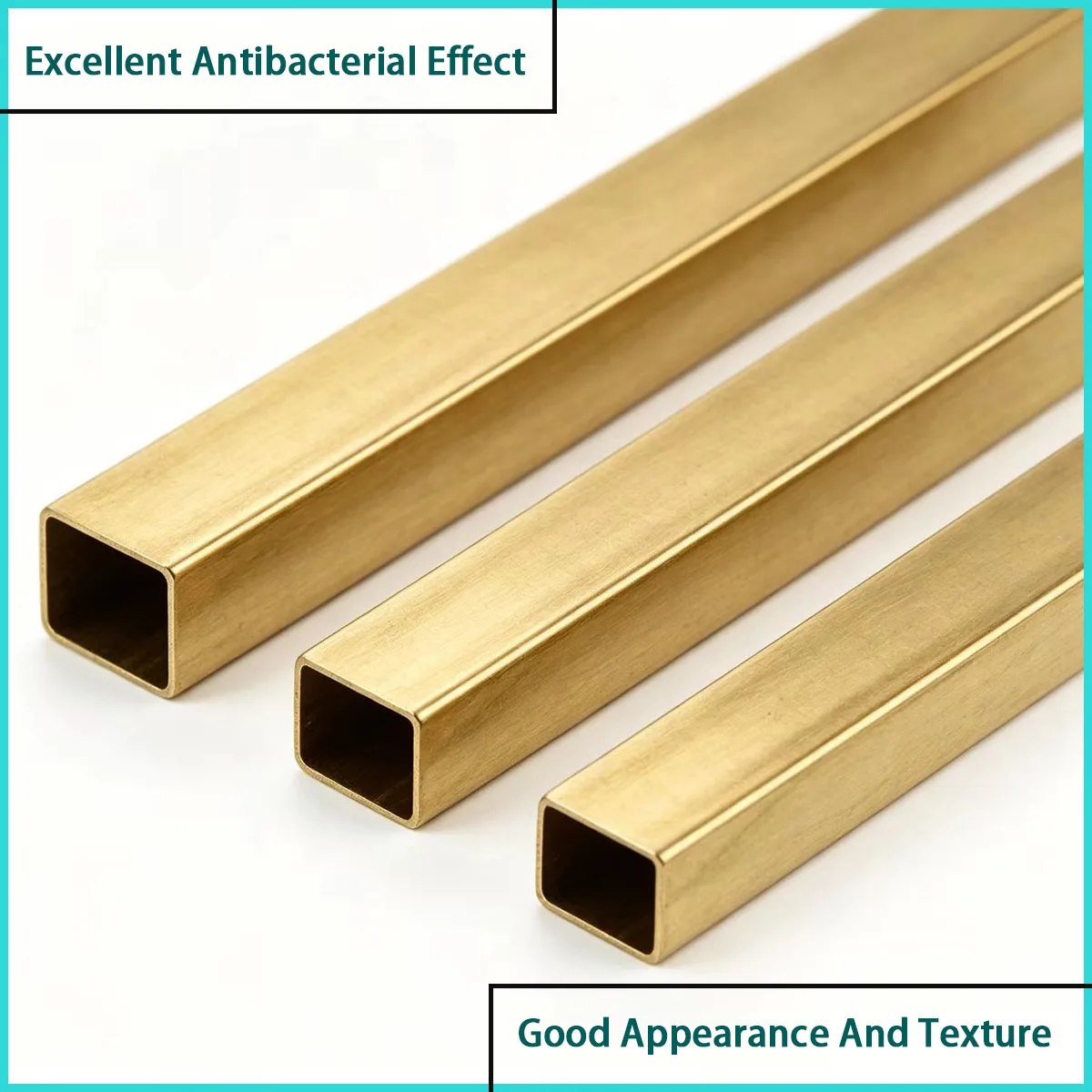 Size 6*6mm-20*20mm brass hollow square tube for hardware accessories, conductive connectors, etc