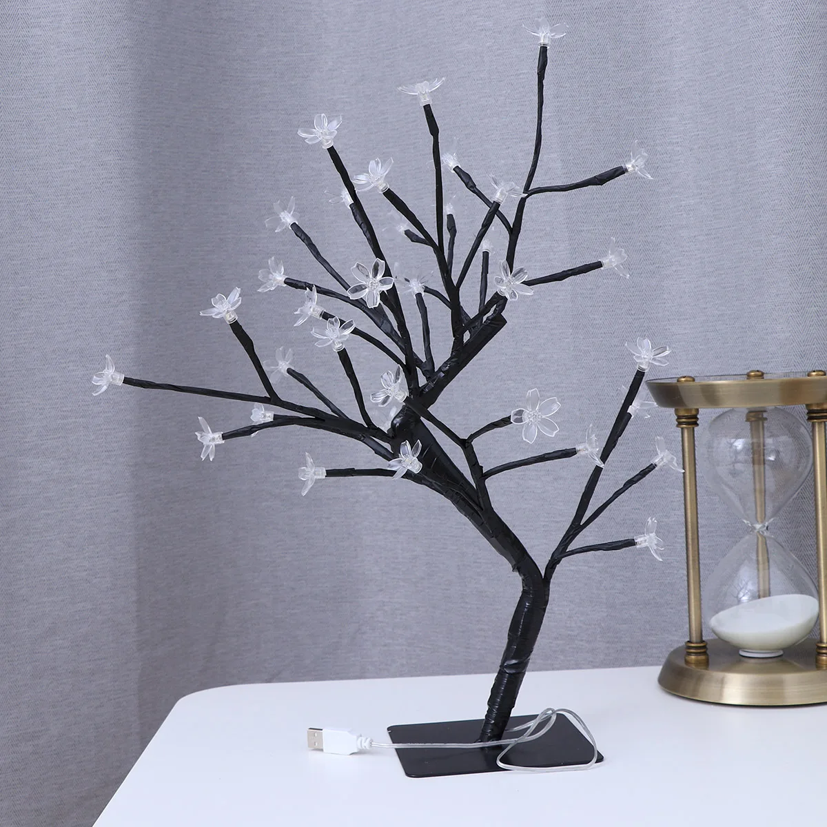 

36 LED Cherry Tree Light Dimmable Warm White Decorative Bonsai Lamp for Home Wedding Party Birthday Desk Night Lighting