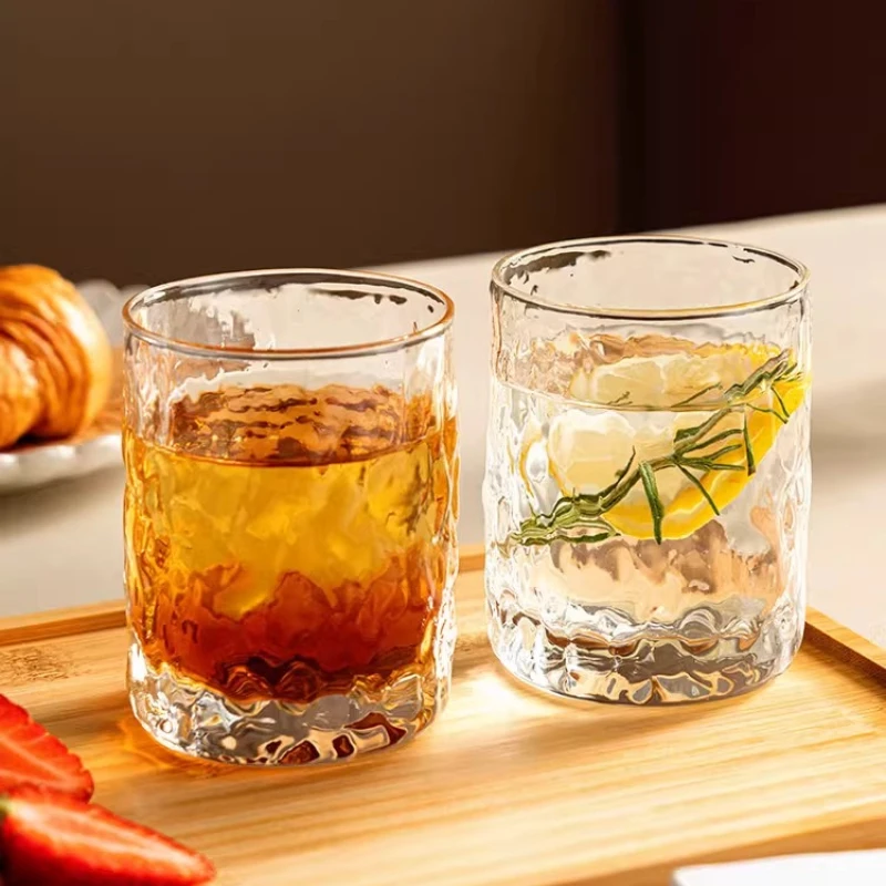 Yjq household glass high temperature resistant transparent wine glass milk coffee drinking cup