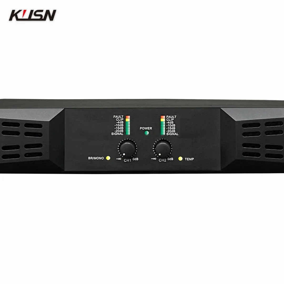 250W x4 8 Ohm CLASS D 1U Professional Digital Amplifier Customizable Panel Logo High Large Performance Power Stereo Amplifier