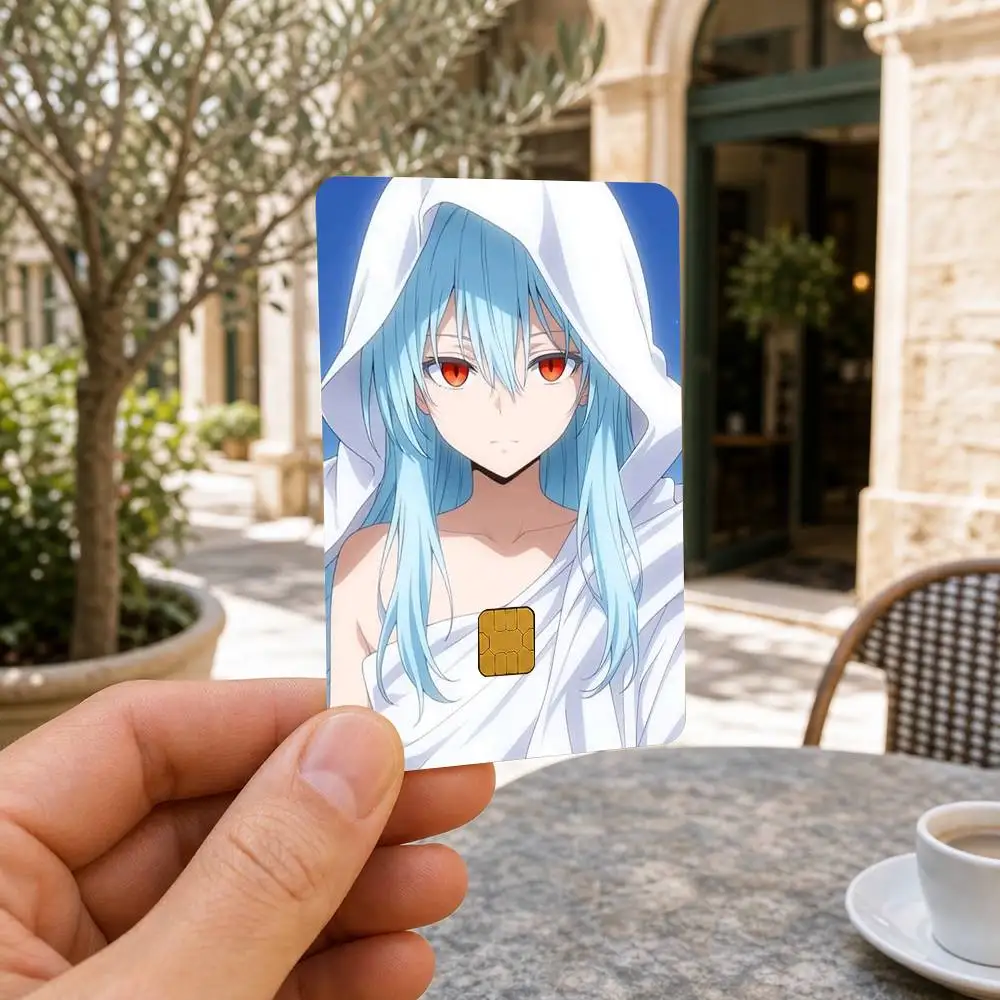 T-That Time I Got Reincarnated as a Slime Waterproof Bank Card Sticker Skin for Credit Debit Chip Cards Decorative Cover Film