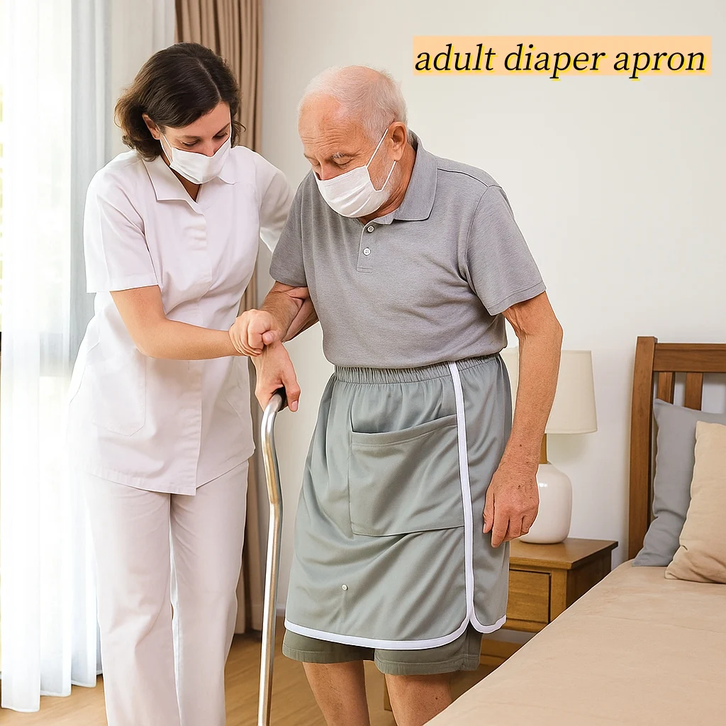 Waterproof Adult Diaper Skirt, Incontinence Cover, Breathable, Physiological Period, Preventing Leakproof