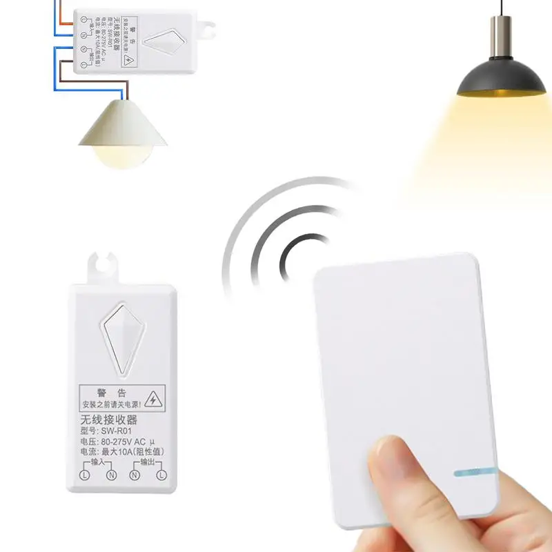 

Practical Remote Control Device Set Wireless Digital Remote Control ON OFF For Lamp Light Tools