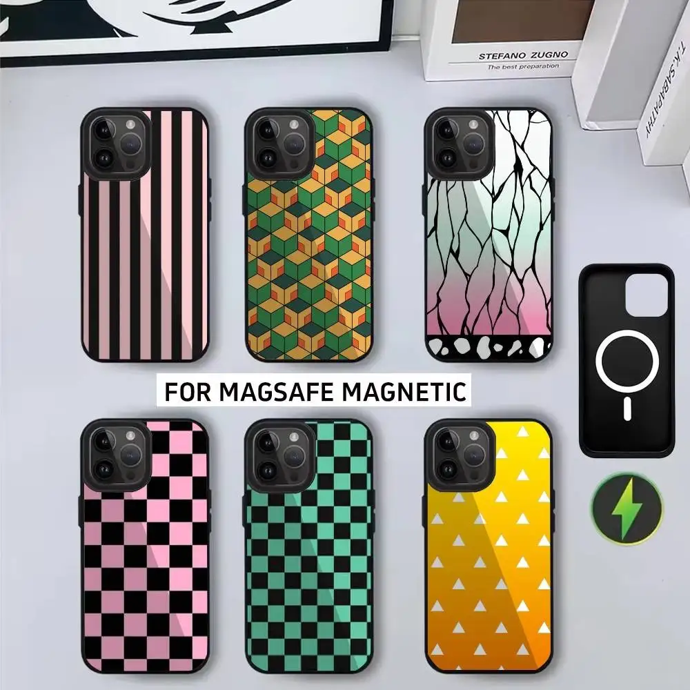 

G-Geometric p-pattern Phone Case For iPhone17,16,15,14,13,12,11 Plus,Pro Max Magnetic For Magsafe Wireless Charging