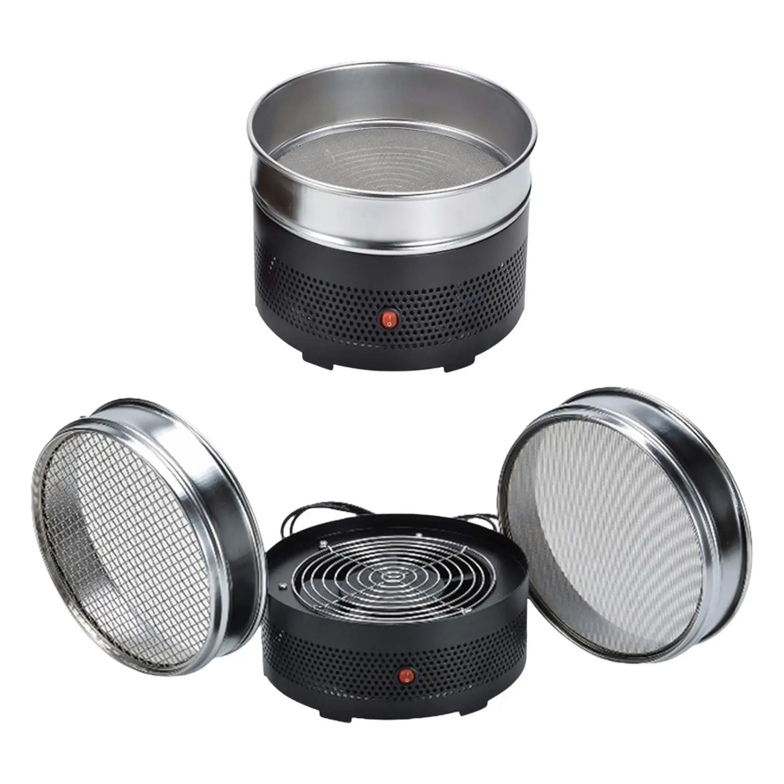 محمصة حبوب البن الكهربائية 220 فولت ماكينة تبريد تحميص قابلة للفصل تبريد حبوب البن للمنزل الجوز الفول السوداني الكستناء الكاجو