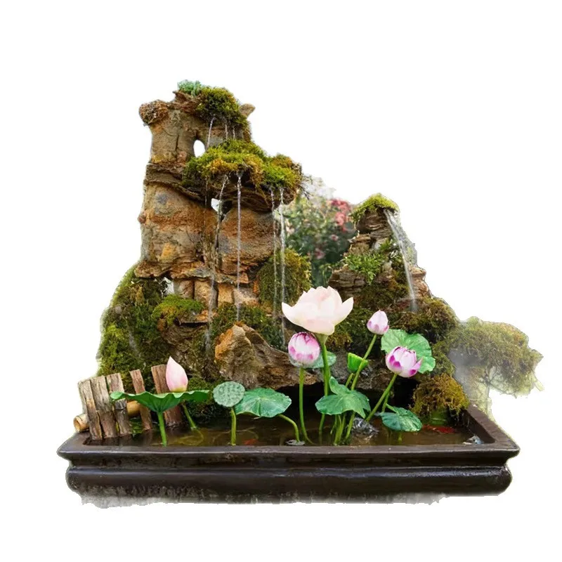 Flow imitation stone ornaments, stone ornaments, Zen rockery landscaping, living room study decoration ornaments