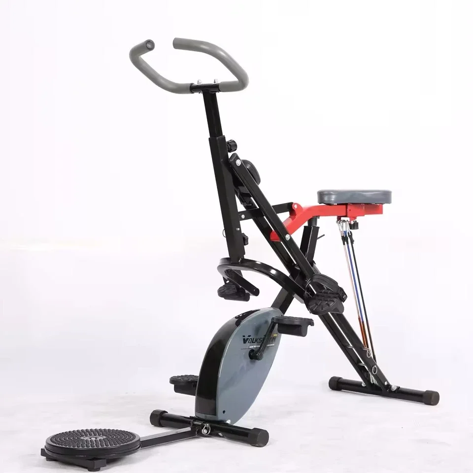 

3 in 1 Multi-functional Folding Exercise X bike Horse Rider Machine with flywheel