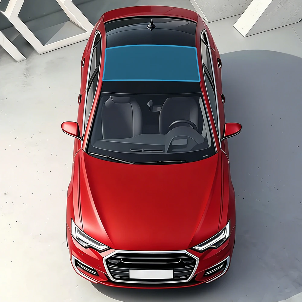 7.5mil TPU PPF Car Sunroof Film For Audi A6 C8 18-25 Self-Heating Heat Insulation Anti-UV Anti-Scratch Skylight Protective Film - view 3