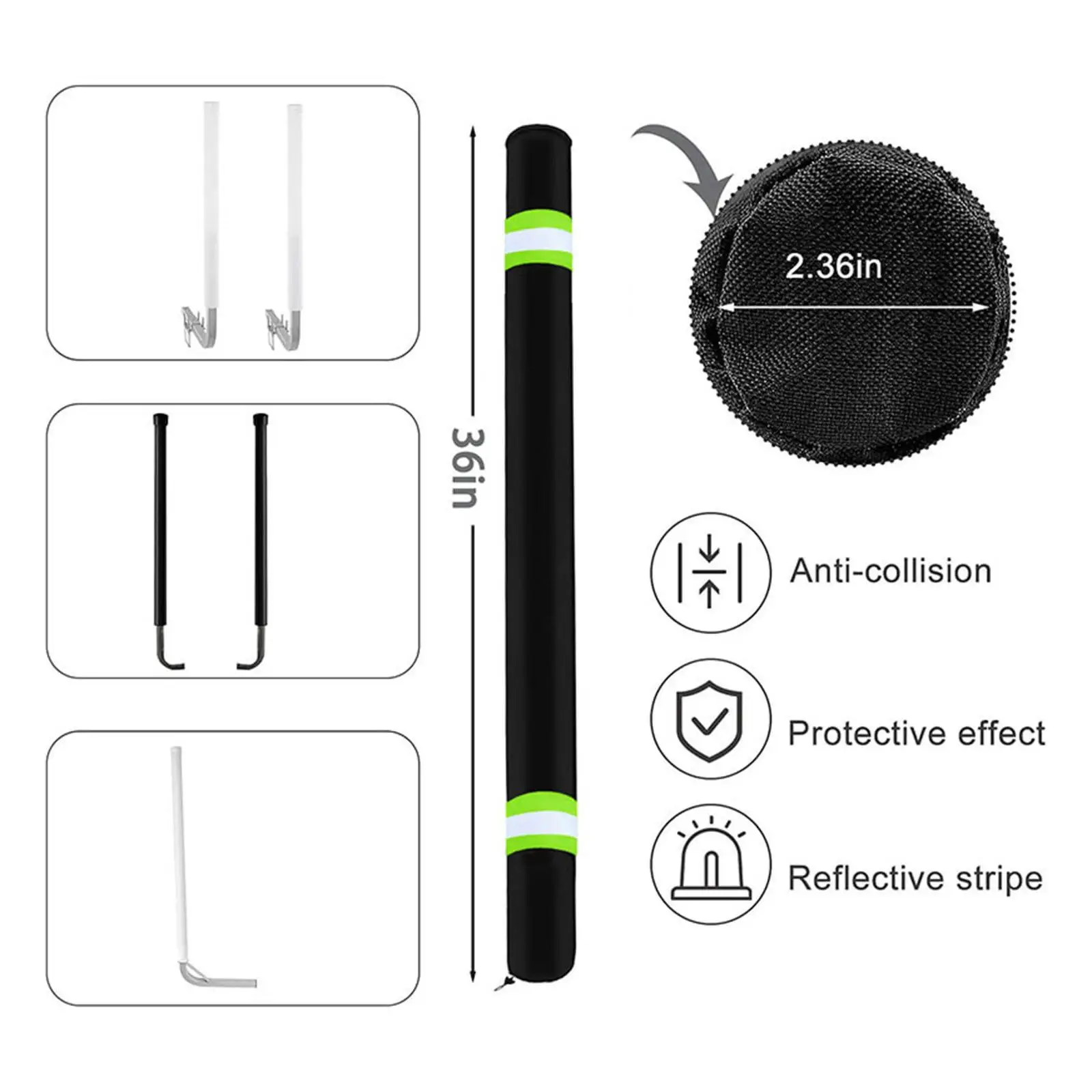 

Oxford Cloth Boat Trailer Guide Pole Pad and Cover for Sailboat and Ski Boat Trailer Accessories