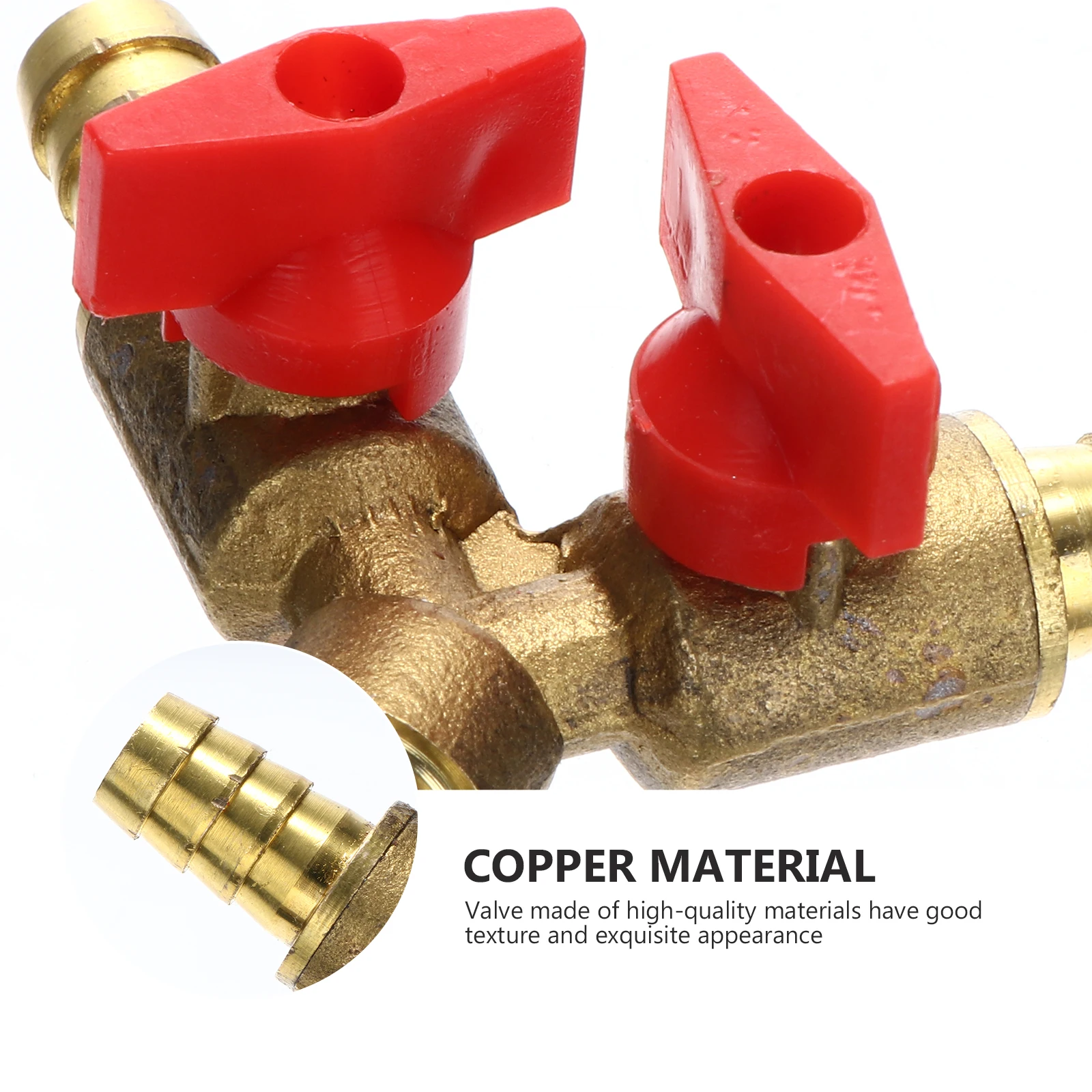 

2 шт., медный Y-образный 3-ходовой клапан, утолщенный адаптер для шланга клапана, сменный адаптер для топливного газа