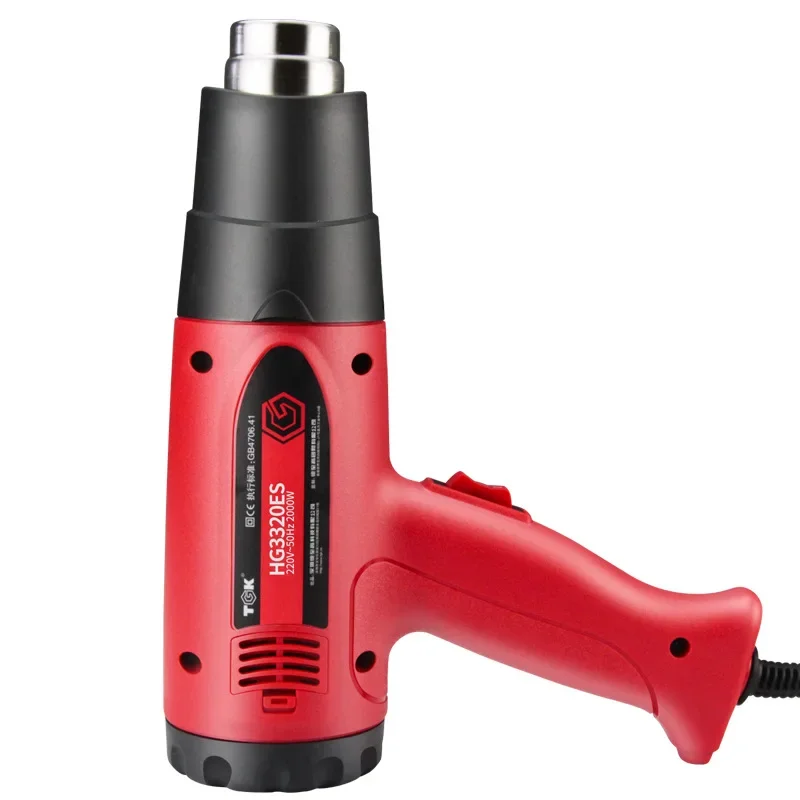 2025 الحرارة بندقية شاشة الكريستال السائل الرقمية الكهربائية 1800 واط عالية الجودة مسدس هواء ساخن منفاخ مجفف يتقلص التفاف أداة فيلم السيارات