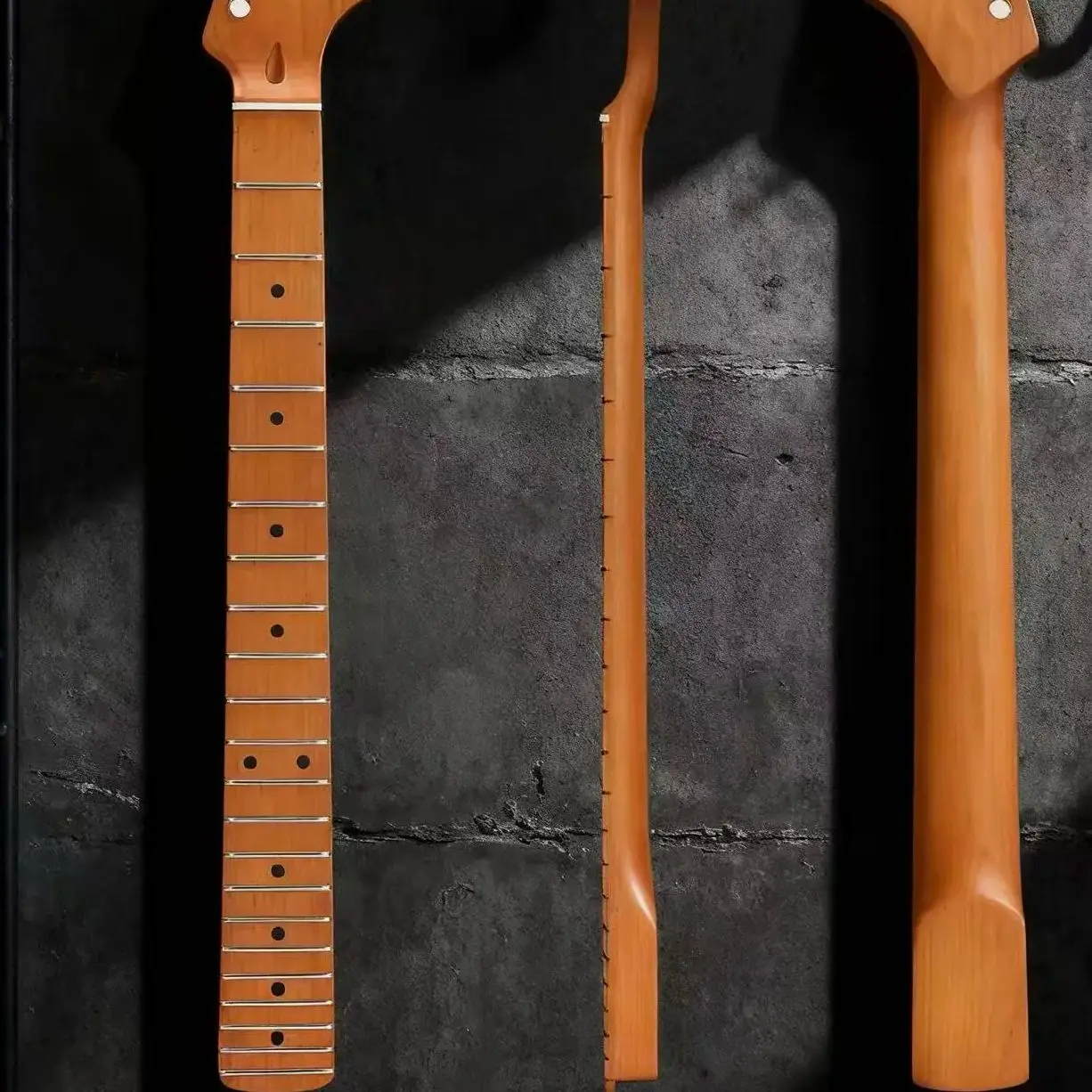

ST Style 22-Fret Guitar Neck, Canadian Maple Handle, Matte Yellow Finish, ST Replacement Part