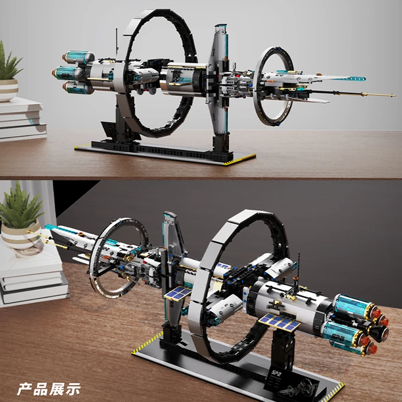3000 stücke MOC Technische Elektrische Raumstation Bausteine Ziegel Montage Modell DIY Spielzeug für Jungen Geburtstag Geschenk Set