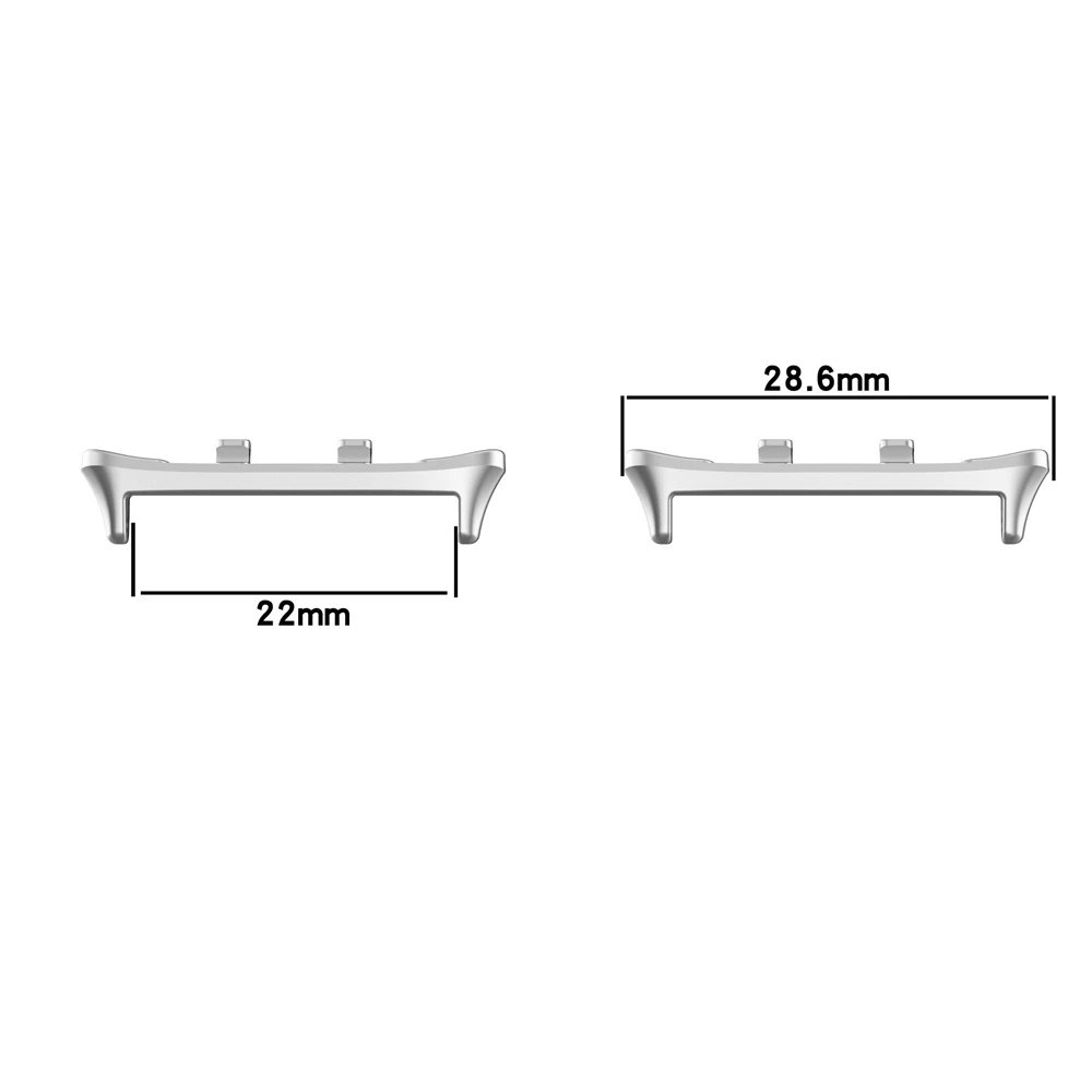 1 زوج محول لساعة Honor 5 حزام الساعات حزام موصل سوار 316L ملحقات الفولاذ المقاوم للصدأ متوافقة مع ساعة 22 مللي متر s