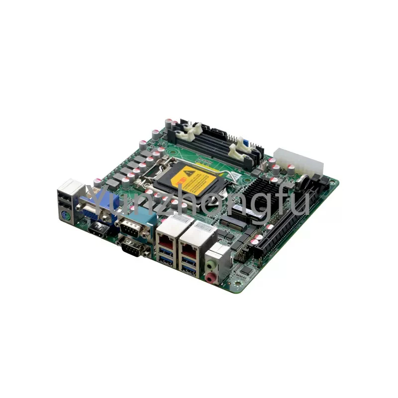 Desktop Computer Mainboard Intel H510 Chipset LGA1200 i5 i7 11th Gen PS2 Dual LAN Mini Itx AIO Motherboard for Cashier Machine