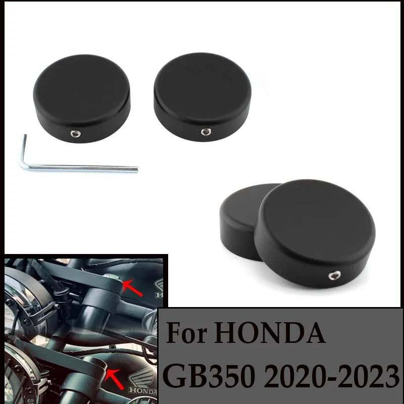 

Aluminum alloy Motorcycle Upper Fork Stem Covers Cap 1 Pair For Honda GB350 NC59 GB350S CB350 CB350S 2021-up Black