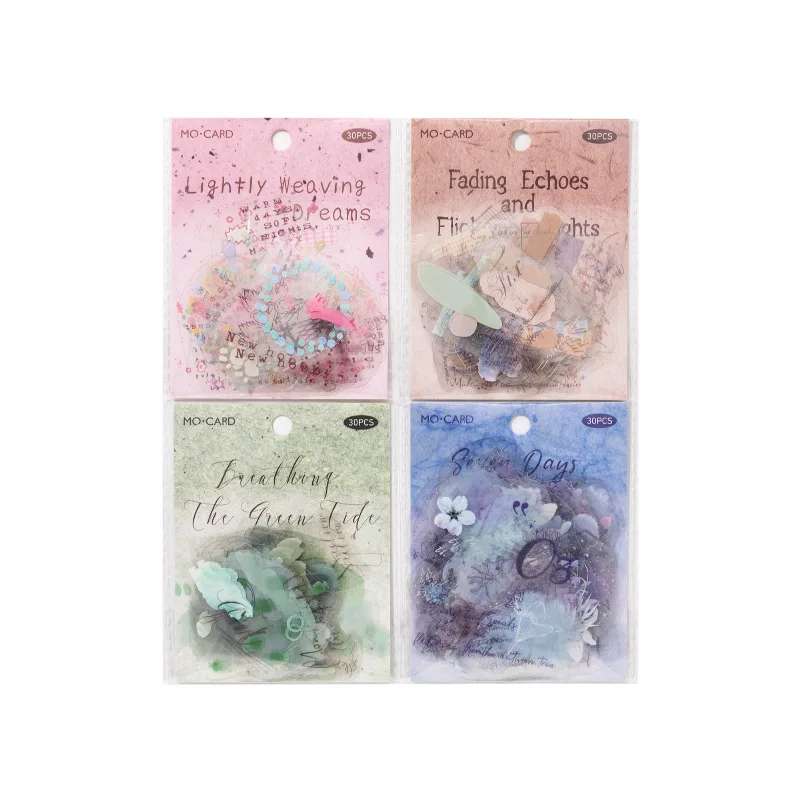 

Набор из 4 упаковок: Декоративные стикеры Kawaii для скрапбукинга и планирования, разноцветные, акварельные, для джанк-журналов