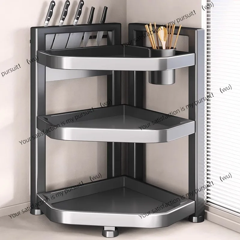 Household kitchen corner rack, multifunctional seasoning tank, seasoning rack, stove corner, knife holder, chopstick storage
