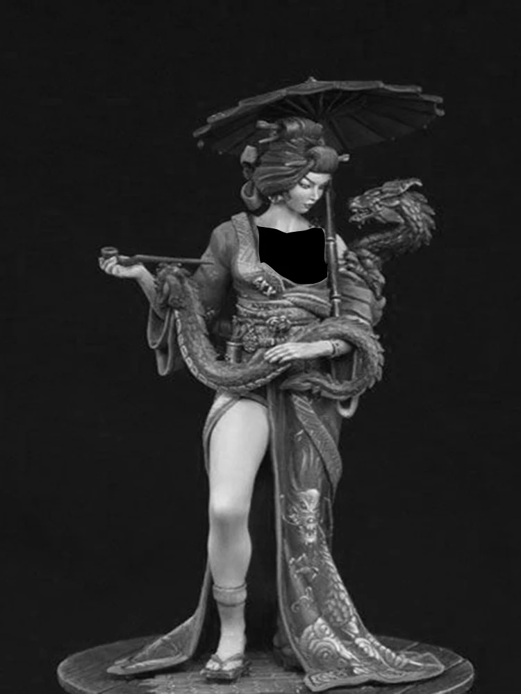 Unmontierter 1/24 alter Fantasy-Kriegerständer, Miniaturmodellbausätze aus Kunstharz, unbemalt