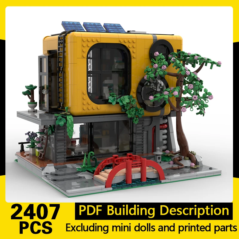 

City Street View Model MOC Building Bricks Architect's Studio Modular Technology Gifts Holiday Assemble Children Toys Suit