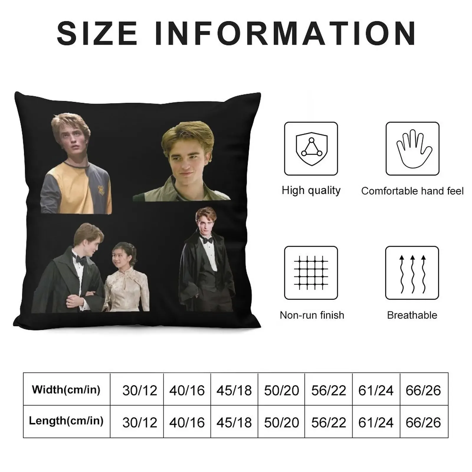 Cedric Diggory Throw Pillow Cushions anime girl pillow