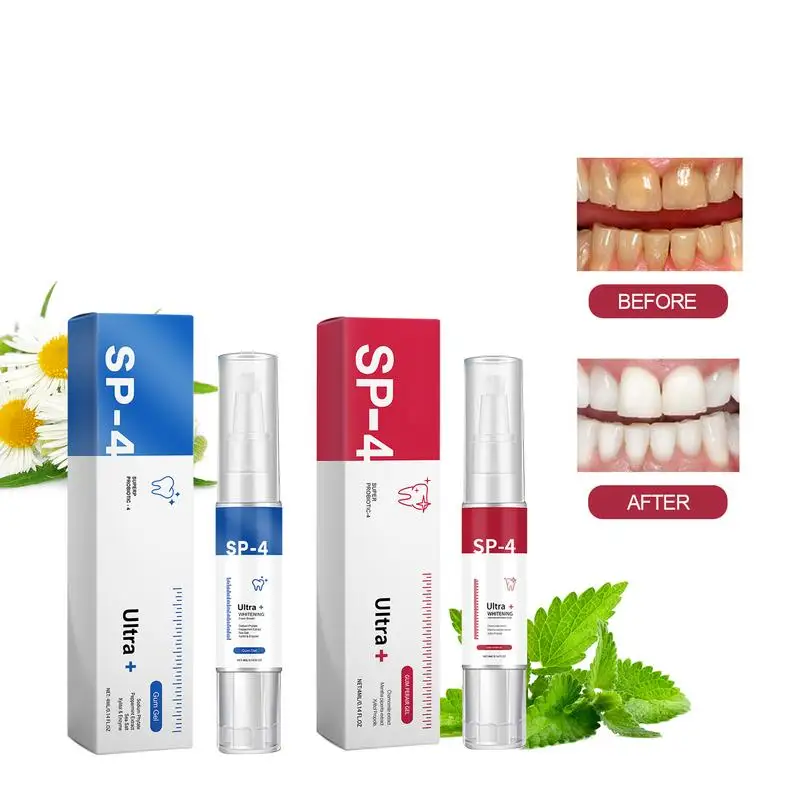 Dentifrice blanchissant probiotique SP-4 1 pièces éclaircissant et tache Removen éventuelles 4 haleine fraîche enzyme stylo de blanchiment des dents