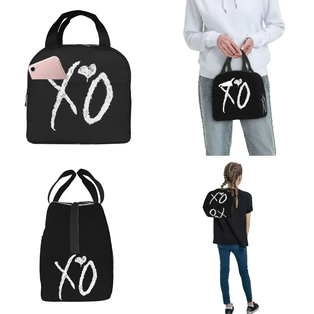 Rapper The Weeknd Insulated Lunch Bags Leakproof Meal Container Cooler Bag Tote Lunch Box Work Travel Food Handbags