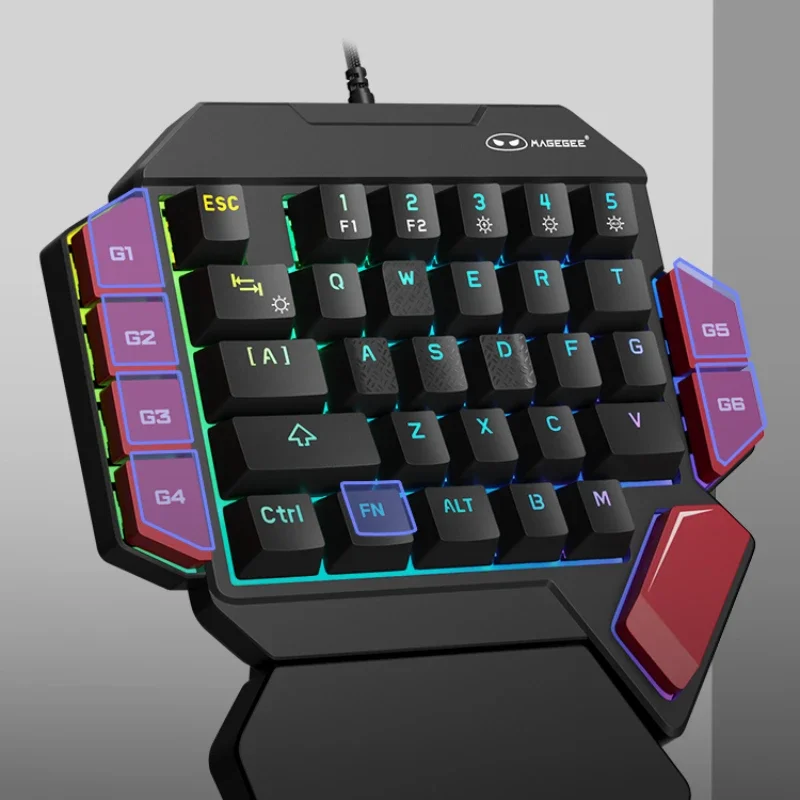 Imagem -04 - Conjunto de Teclado e Mouse Mecânico com Fio Profissional Mifuny Fps para Jogos com Retroiluminação Rgb para Kit de Teclado Pubg Csgo