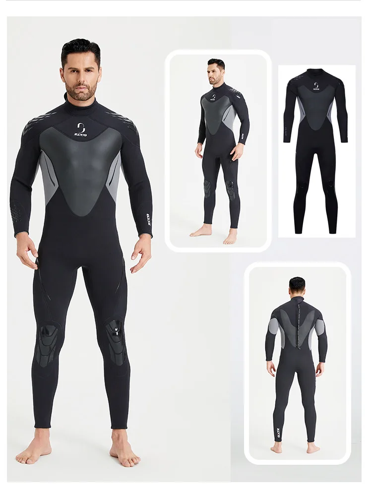 Wetsuit for Men Women 3mm Wetsuits Full Body Back Zip Keep Warm in Cold Water for Scuba Surfing Swimming Diving Snorkeling