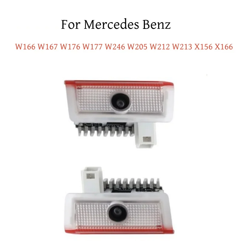 

2PC LED Car Door Welcome Lights Accessories For Mercedes Benz GLA GLE GLC A C E Class W166 W167 W177 W205 W212 W213 X253 X156